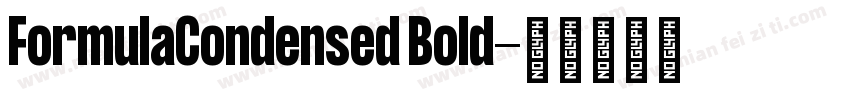 FormulaCondensed Bold字体转换